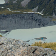 View over the mountains lakes