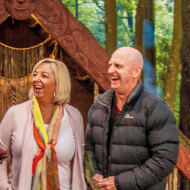 Clients enjoying a Tamaki Maori Tour