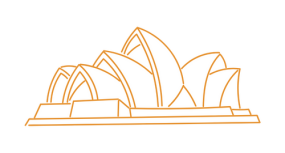 Two hands with heart inside icon - Inside Australia Travel