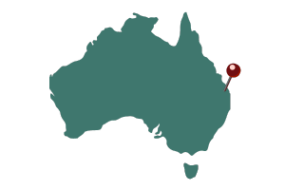 Map of Australia icon showing our Mooloolaba office location