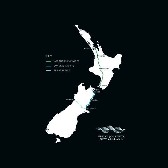 Great Journeys Train Map