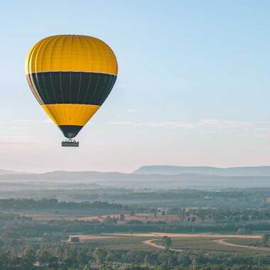 Hot Air Ballon over the Hunter Valley, New South Wales, Australia