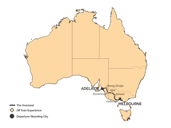 Overland Train Journeys Map