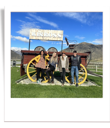 Marissa, Jon, Iona & Tia at Kinross, New Zealand Fine Touring