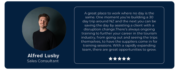 Camilla Mounsey Employee Testimonial, New Zealand Fine Touring