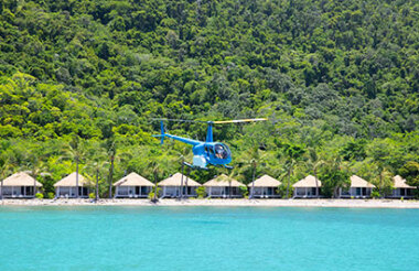 Whitehaven Beach Private Helicopter Tour with Beach Landing from Elysian