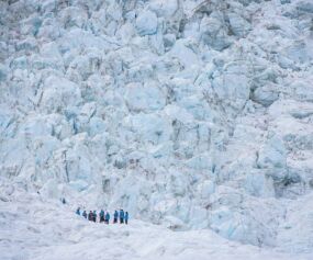 Credit to Miles Holden: People on Franz Josef glacier