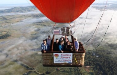 Greater Brisbane Scenic Hot Air Balloon Flight with Floating Images