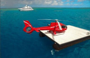 Reef Cruise, Snorkel and Helicopter Flight with Down Under Cruise & Dive