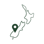 Pin drop on NZ map