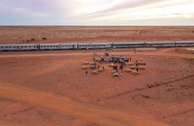 Darwin to Adelaide on board The Ghan