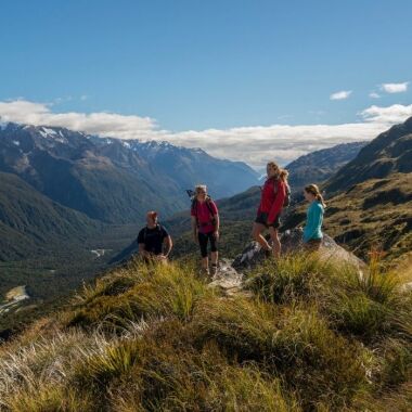 people in the fiordland hills