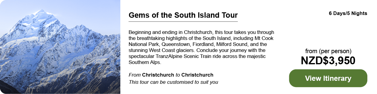 Queenstown Tour of the South Island