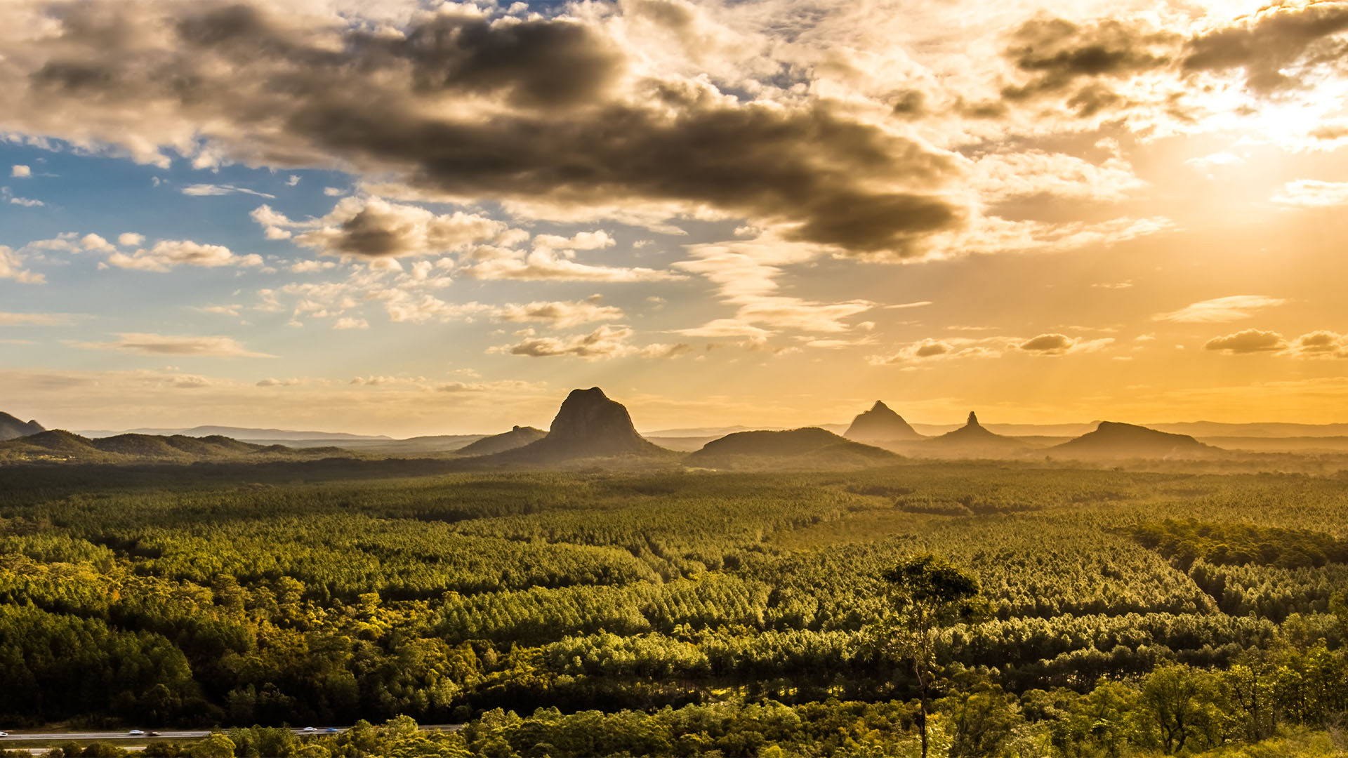 Glasshouse Mountains