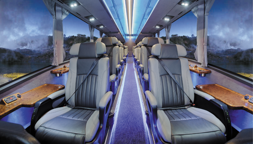Grand Pacific Tours Ultimate Bus Seats