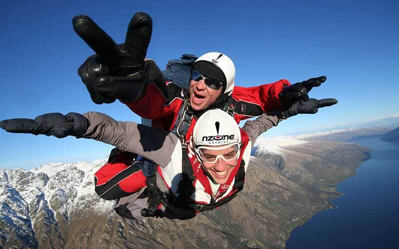 NZONE skydiving, Queenstown