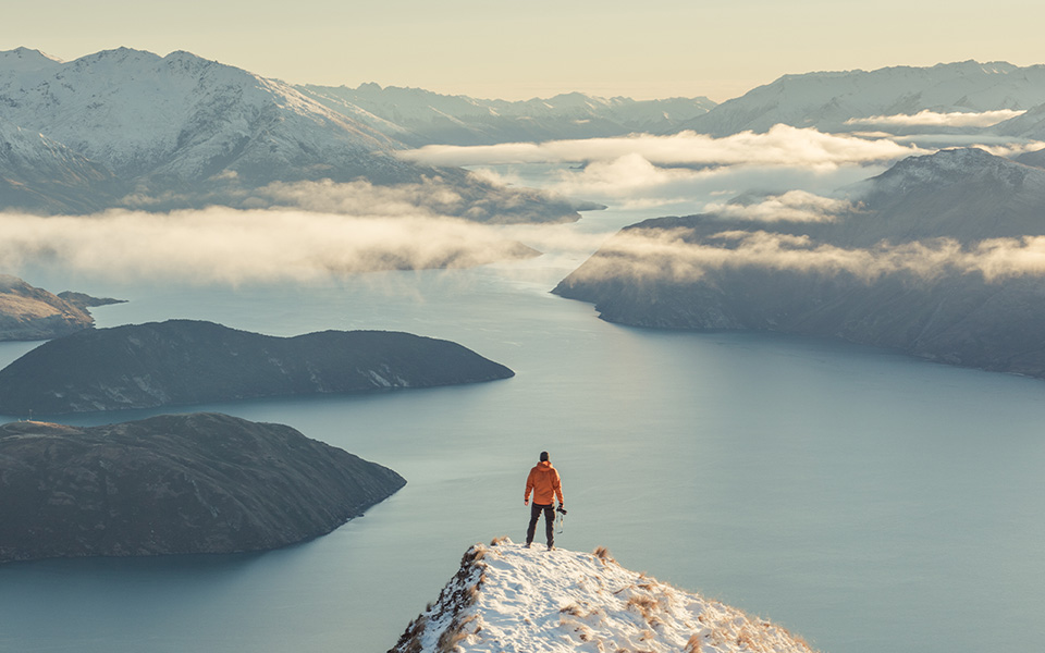 The top of Roys Peak - One of Wanaka's most famous viewpoints