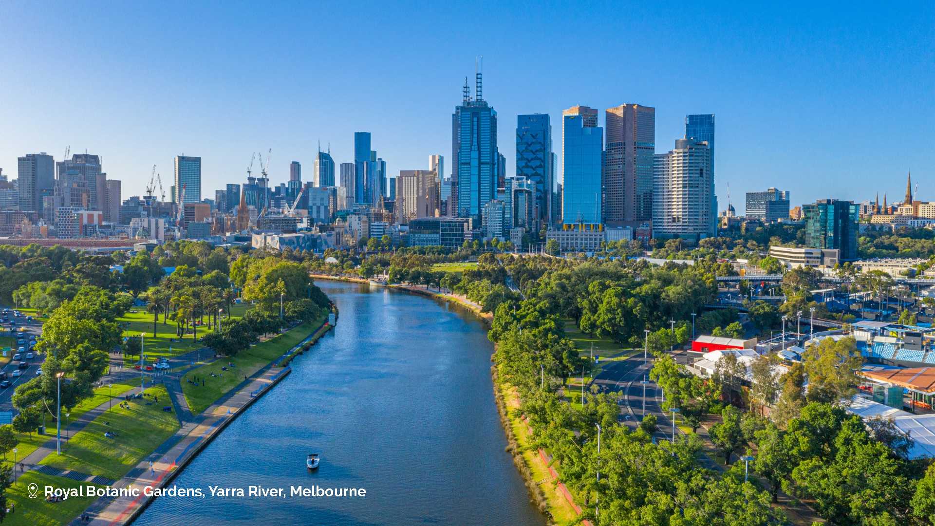 Melbourne City from the Yarra River