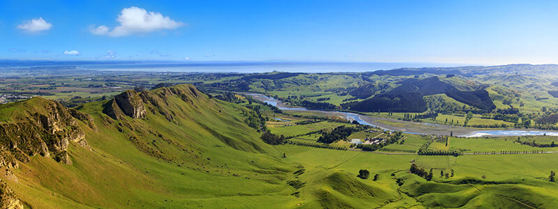 View over the Te Mata Hills