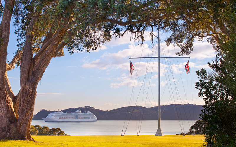 Waitangi Treaty Grounds flagpole Waitangi Treaty Grounds flagpole