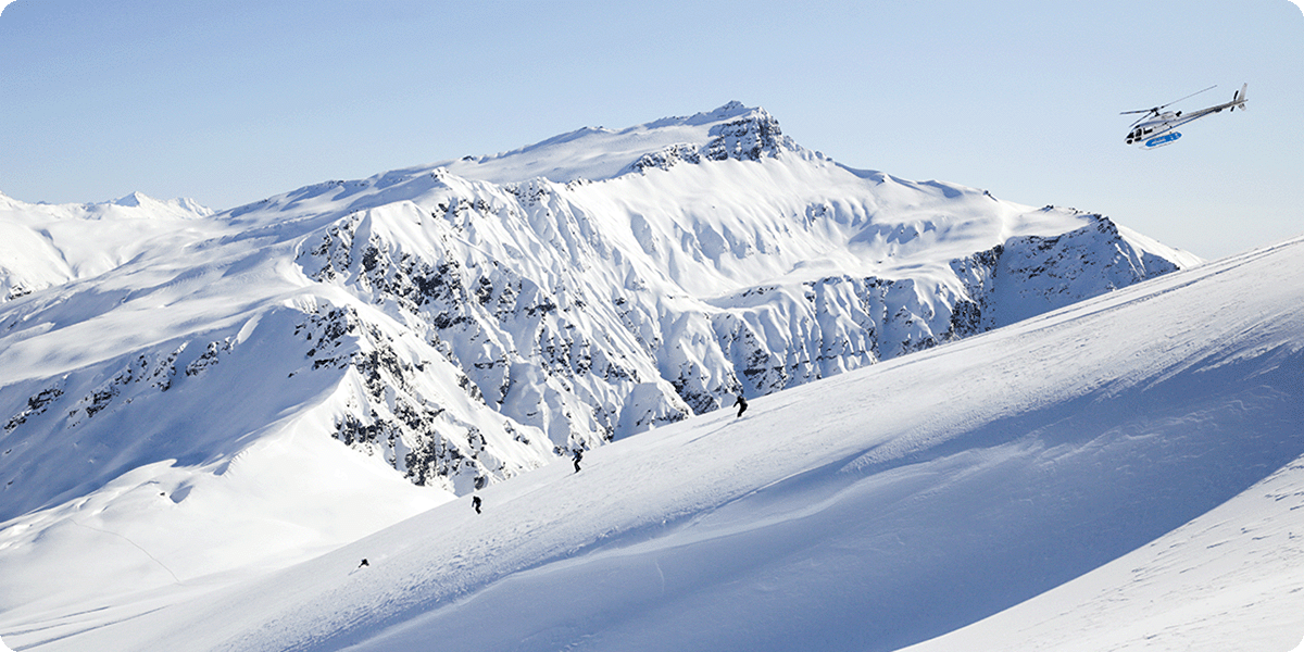 Heli-skiing experience in Wanaka