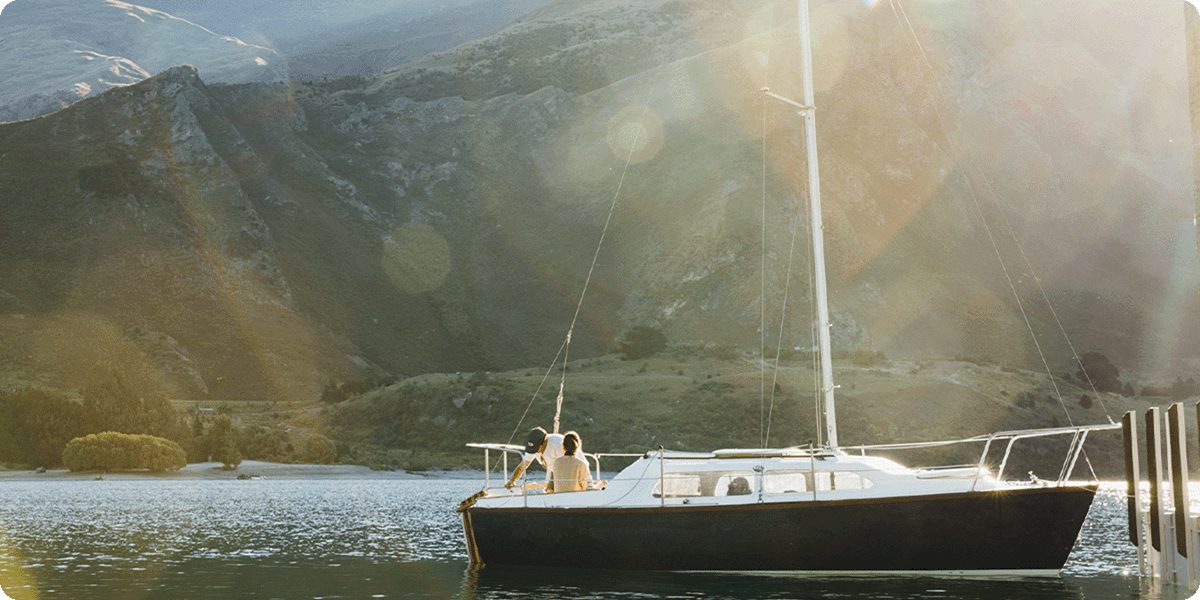 A sailboat in Wanaka