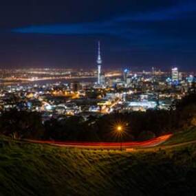 Auckland at night