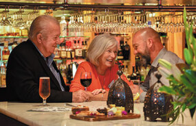 Drinks on the welcome evening of a Grand Pacific Tour