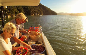 Wilsons dinner cruise through the Abel Tasman National Park