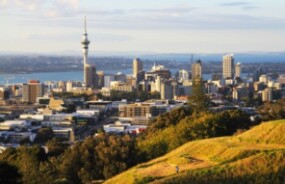 View over the city of Auckland