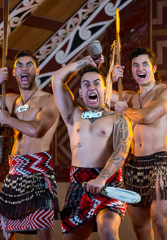 Maori performers during a cuktural experience