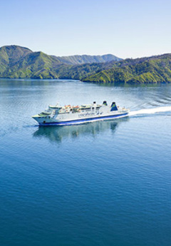 Iterislander crossing Cook Strait between Picton and Wellington