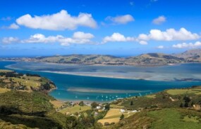 Aerial View over Otago Peninsula