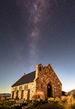 Image of the Church of the Good Shepherd in Tekapo