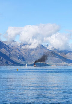 View of Lake Wakatipu near Queenstown