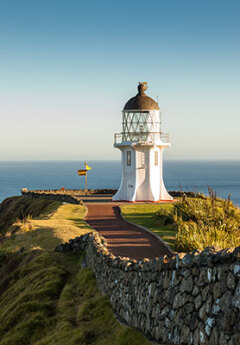 Image of a lighthouse in Cape Reinga