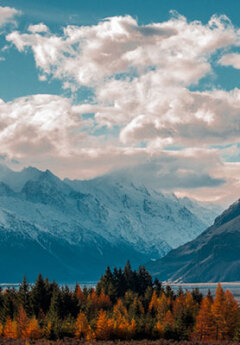 View of Mount Cook National Park