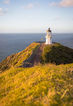 A lighthouse standing in Cape Reinga