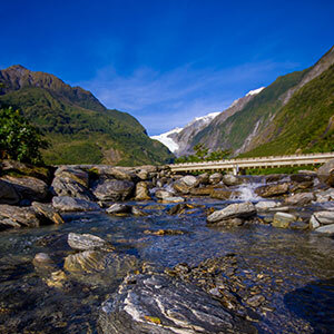Head up to Franz Josef Glacier to explore the different ice formations