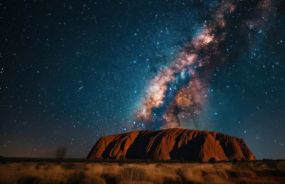 Uluru at night