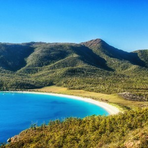 Wineglass Bay in Freycinet National Park, Tasmania