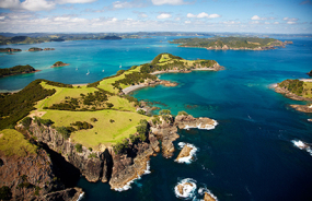 Aerial View of the Bay of Islands