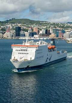 Interislander Ferry in Wellington Harbour