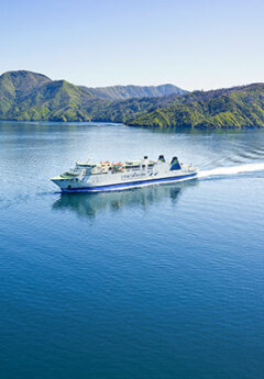 Interislander crossing Cook Strait between Picton and Wellington