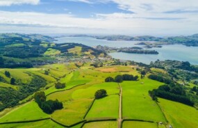 Aerial View of Dunedin and Otago Peninsula