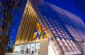 Cardboard Cathedral in Christchurch