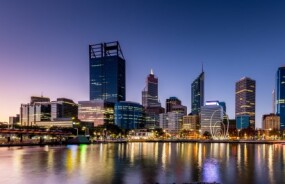 View of Perth in the Evening