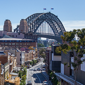 Sydney Harbour Bridge and City View