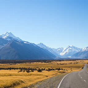 Road to Aoraki, Mt Cook