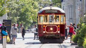 The Tram in Christchurch